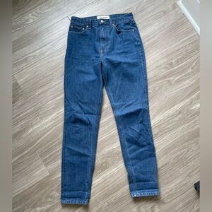 Reformation Women’s High Rise True Blue Cigarette Denim Jeans Sz 28 EUC